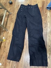 Vintage US Navy Wool Crackerjack Sailor 13 Button Flared Trousers