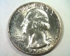 1954 WASHINGTON QUARTER CHOICE / GEM UNCIRCULATED CH. UNC. / GEM ORIGINAL TONING