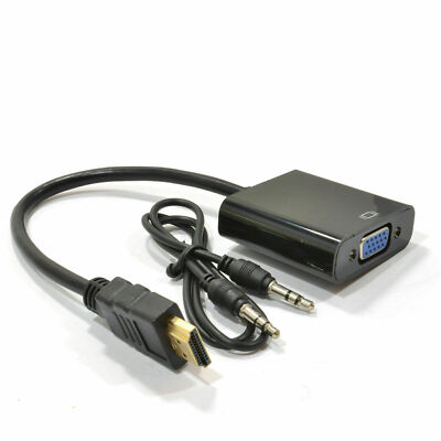 HDMI Konverter Digital HD 1080p Sich Analog VGA 15 Pinnen PC Kabel Mit Audio