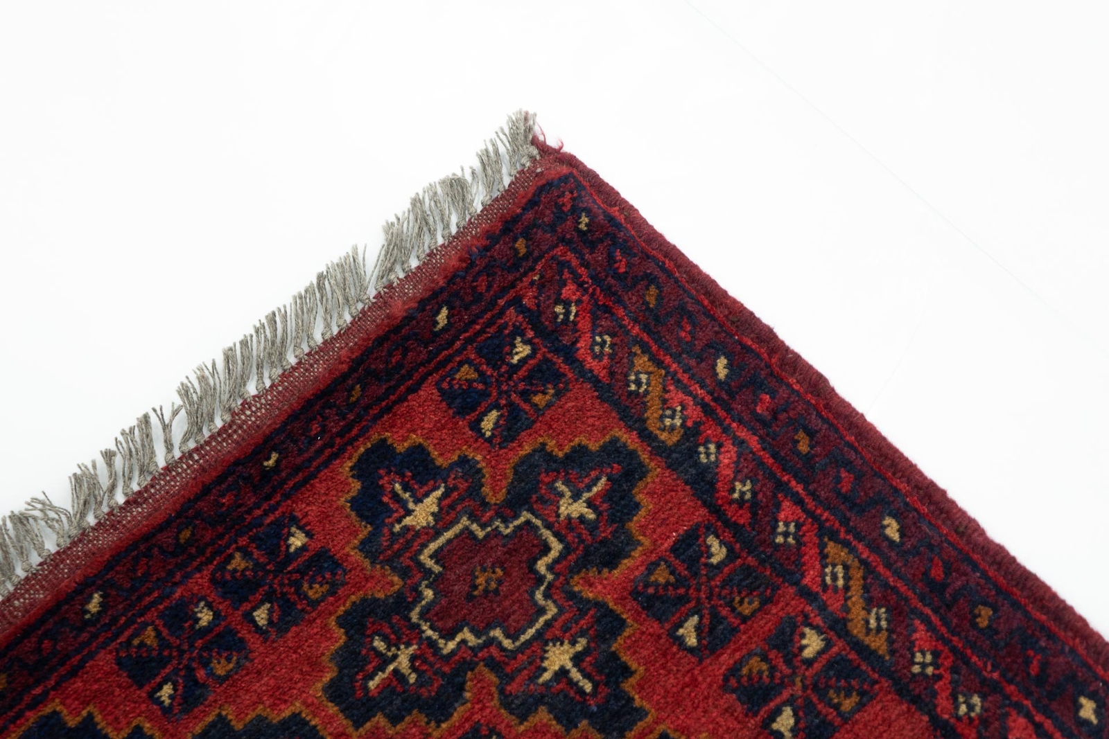 Afghan Khal Mohammadi Teppich Handgeknüpft 50x150 Läufer Braun