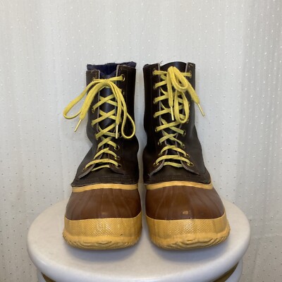 Vtg Sorel Kaufman Eskimo Winter Duck Boots Wool Liner Mens 8  display picture 3