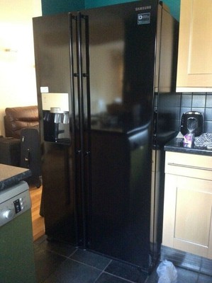 Samsung Rs7567bhcbc American Fridge Freezer Ice Maker Water Dispenser Black Ebay