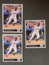 1992 Leaf Eddie Murray Card #396 (3 card lot)