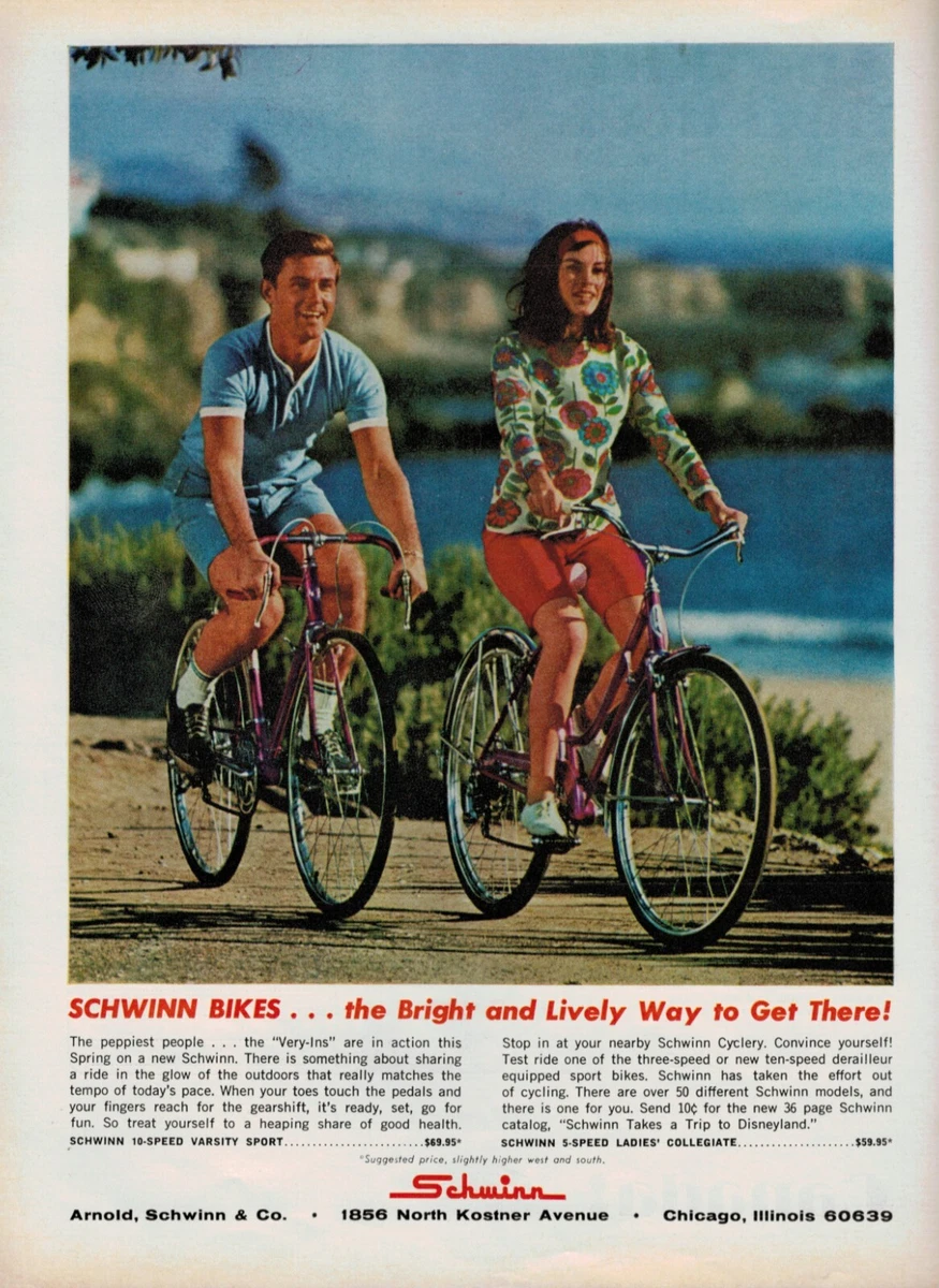 1966 SCHWINN Bicycle 10 speed 5 speed Ladies collegiate