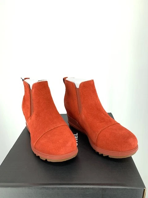 Sorel Evie Botines de Cuña Pull On WarpRed Mujer Impermeable Bota de Lluvia NL4910-849 Foto 2 de 4