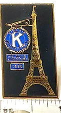 Kiwanis International 1993 Convention France Welcome Kiwanis Lapel Pin