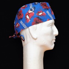 Amazing Spiderman on Blue Theme Scrub Hat