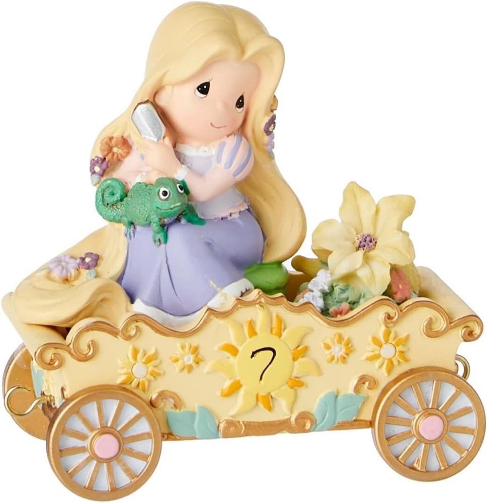 Precious Moments Disney Princess Birthday Train Rapunzel  Figurine Age 7  New
