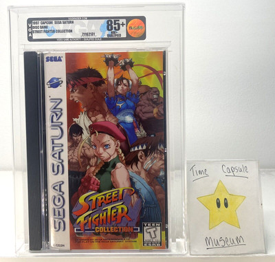 Street Fighter Collection Sega Saturn Capcom Brand New 1997 VGA Q 85+ Qualified
