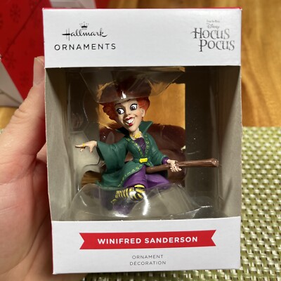 2024 Hallmark Disney Hocus Pocus Winifred Sanderson Christmas Ornament New