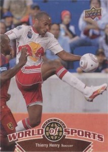 THIERRY HENRY (ARSENAL), RARE FOOTBALL ROOKIE CARD SUPERFOOT MAG (JT29