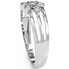 Designer Top Flower Friendship Ring In Solid 14k White Gold From Gems Of Zodiac — photo 7