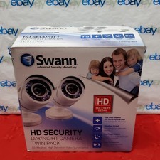        Swann SWPRO-HDCAMWH2-WM HD Security Day/Night Camera Twin Pack All-Weather