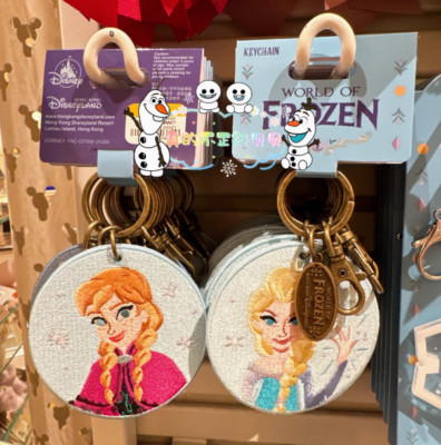 Elsanna Keychains Authentic Hong Kong Disneyland Limit Frozen Elsa&Anna Pendant Keychain ...