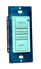 CRESTRON C2N-CBD, Almond - 6500417  4 Button-2 LG, 2 SM - PreOwned