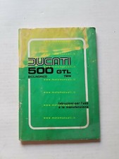 Ducati 500 GTL - 500 Sport Desmo 1976 manuale uso originale owner's manual