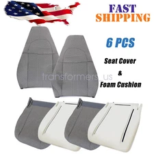 For 2003-2014 Chevy Express 1500 2500 Van Driver & Passenger Cloth Seat Cover