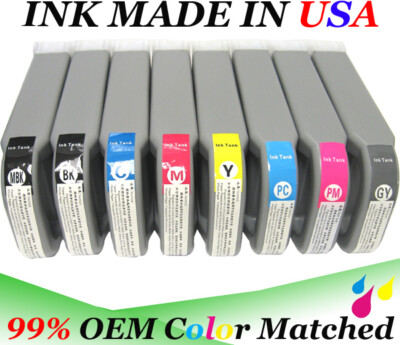 A Set of 8 colors of PFI-701  Cartridge for Canon IPF 8000s 9000s