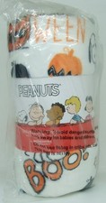 Peanuts Snoopy Halloween Boo Berkshire VelvetLoft Throw Blanket 60x70 White