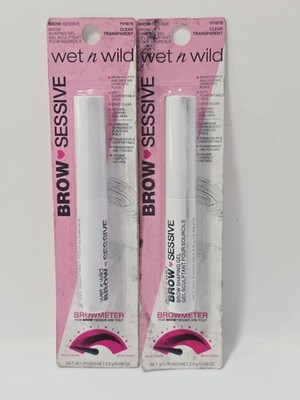 Wet N Wild Brow Sessive Eyebrow Shaping Makeup Gel Clear Translucent. QTY:2