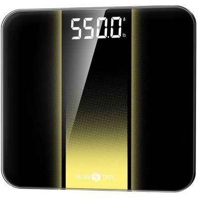 14-Inch Scale for Body Weight 550lbs, Extra Wide Platform Digital Bathroom Sc...