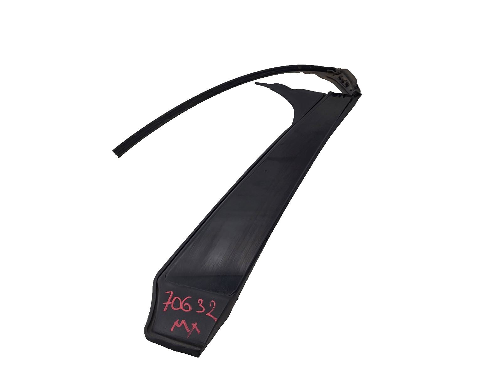 Tesla Model X B-Pillar Applique Glass Left 16-20 with Rubber Seal 1032363-00-C