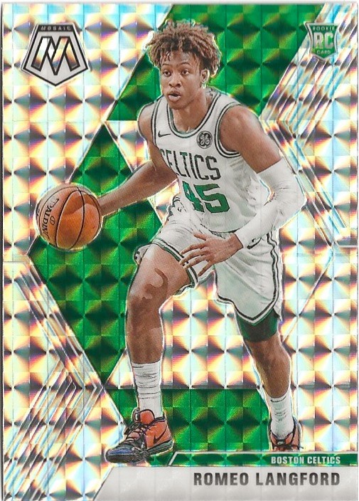 2019-20 Panini Mosaic Romeo Langford #233 Silver Prizm SP RC Celtics