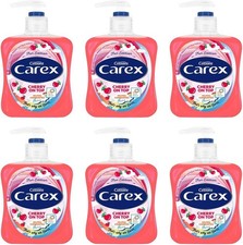 Carex Cherry On Top Antibacterial Handwash 6 x 250ml Family Pack 5.17 per litre