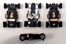 4 Auto World X-Traction HO Scale Slot Car Chassis - Silver Wheels - AW
