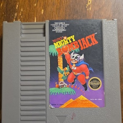 Tecmo Mighty Bomb Jack Platformer Game Nintendo NES NTSC-U/C