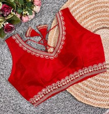 Readymade Sari Blouse Designer Stiched Lehenga Choli Crop Top Wedding Party Wear