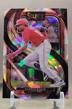 2025 Panini Select Darren Baker #200 Premier Level Cracked Ice Prizm Rookie RC