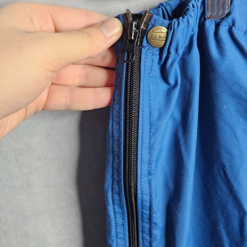 Vintage LL Bean Hose Herren XL Blau Nylon Bein Reißverschluss Outdoor Wandern Made In USA - Bild 6 von 10