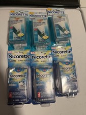 Nicorette Gum 4mg 2mg White Ice Mint Lot OF 5 EXP 2026 2027 2028 160 Pieces