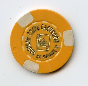 .50 Chip from the Saginaw Chips Cardroom Mt Pleasant Michigan