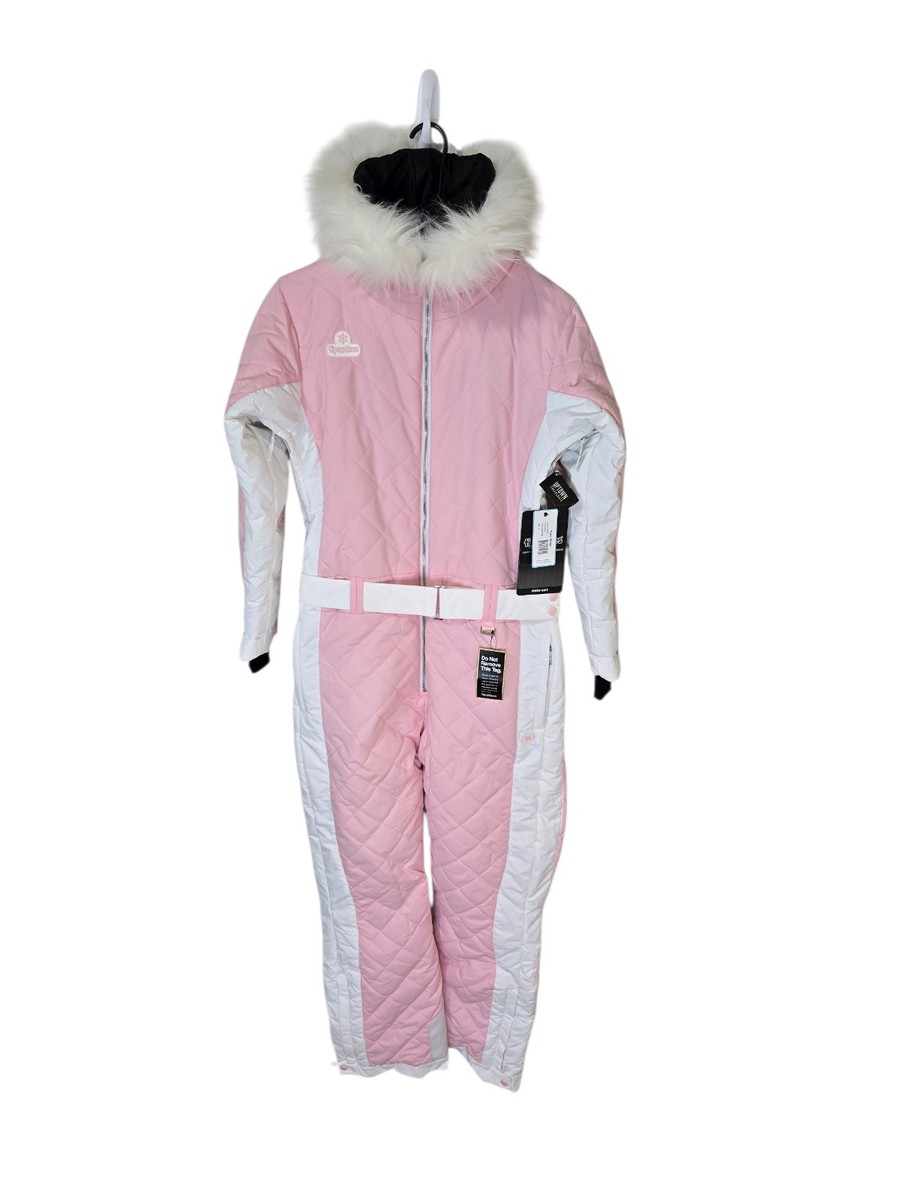 Tipsy Elves Women's Powder Pink Snow Suit Medium NWT Ski Snowboard