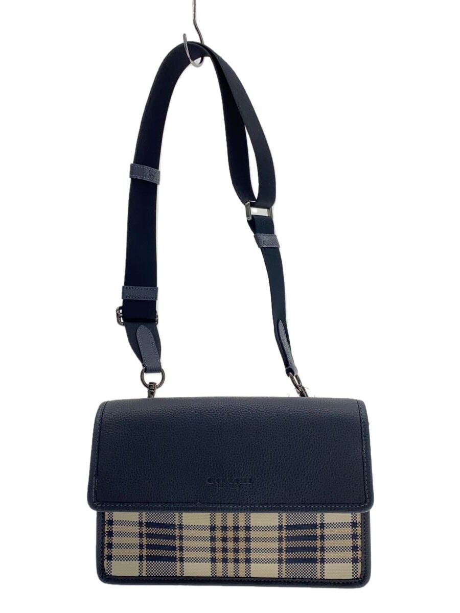 COACH Navy Blue PVC Shoulder Bag Style C8186