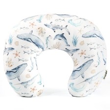 Nursing Pillow Cover Stretchy Minky Removable Nursing Covers for Breastfeedin...
