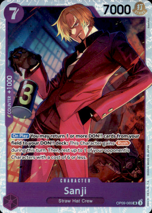 Sanji (065) Foil SR Emperors in the New World OP09-065 NM 2024