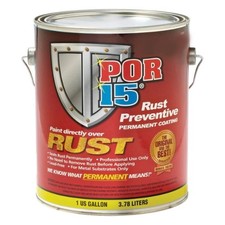 POR-15 45401 Rust Preventive Coating, Semi Gloss Black, 1 Gallon