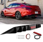 Glossy Black Rear Bumper Diffuser Spoiler w/LED Light For 2023-25 Acura Integra