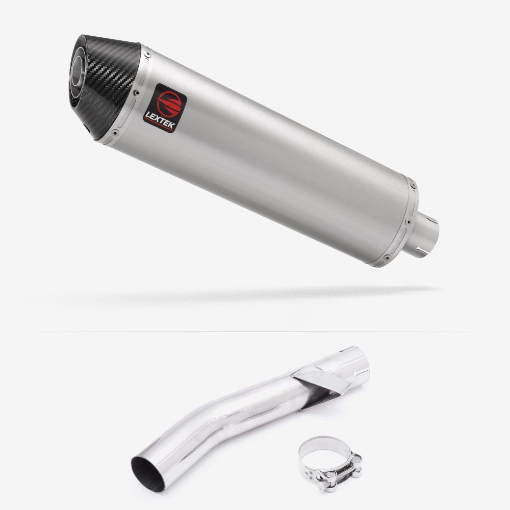Lextek RP1  Oval Exhaust 400mm with Link Pipe for Yamaha FZS 600 Fazer (97-03)