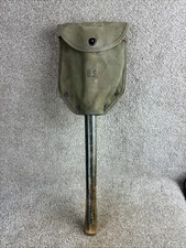 Ames 1944 Folding Shovel w/Canvas Cover U.S. Military Issue 