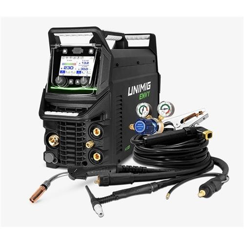 UNIMIG Envy Multi 230 ACDC 4 in 1 Mig Tig Stick Pulse Welder + 2 x Torch U11203 - Picture 13 of 13