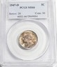 1947-D Jefferson Nickel certified by PCGS MS66 condition (964) Denver Jefferson