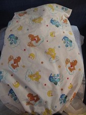 Vintage Care Bears Baby Crib/Toddler Bed Fitted SHEET Very Clean