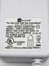 4 moms mamaroo replacement part power cord wall adapter part only