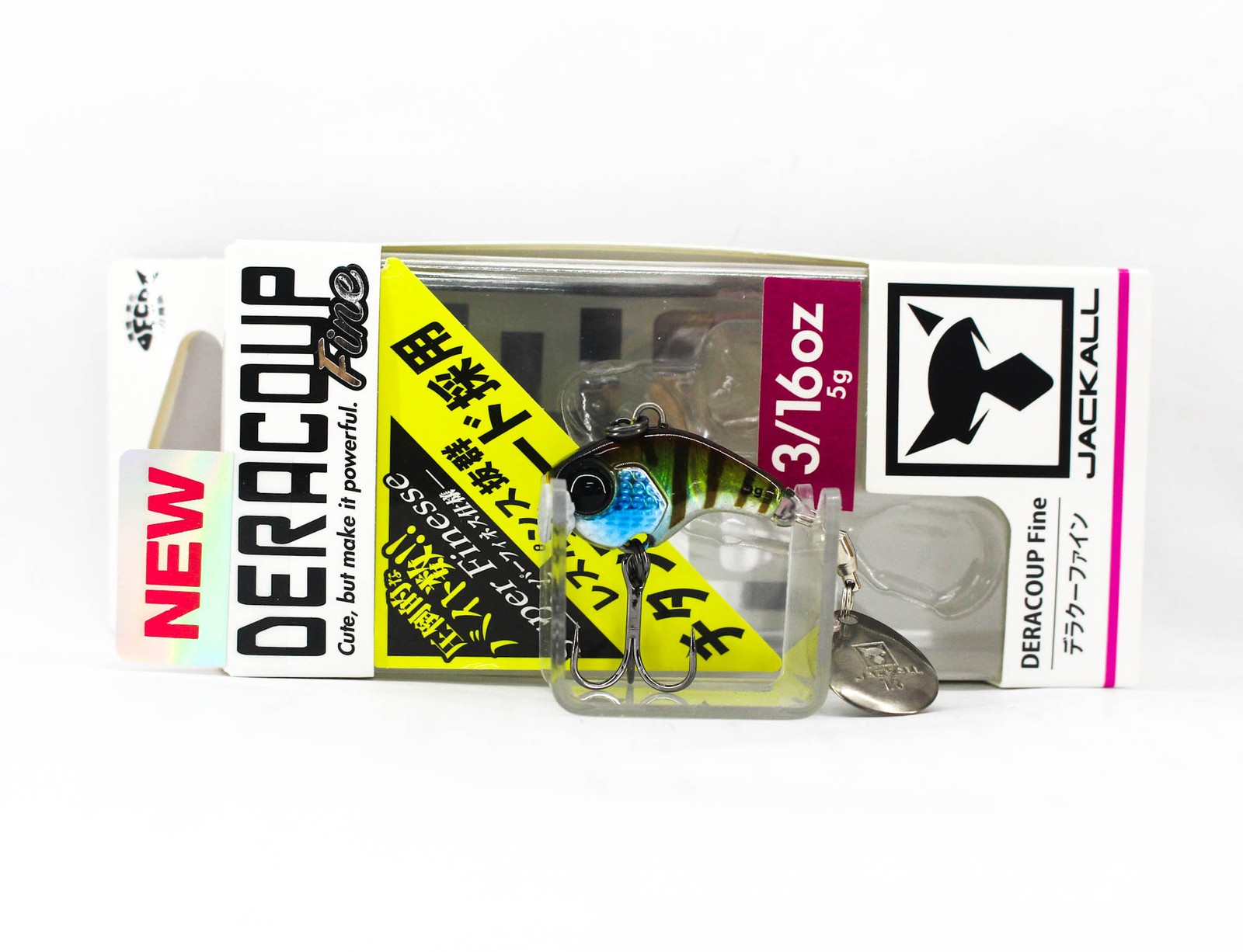 Jackall Deracoup Fine 3/16 oz Spin Tail Sinking Lure Bluegill Stripe (5089)