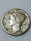 1944-D Mercury Dime 10c Good Circulated Condition 90% Silver US Coin