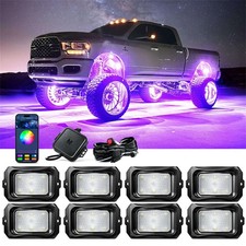 Mictuning C2 8 Pods Curved Rgbw Led Rock Lights Underbody Under Car Neon Lights Mictuning C2 8 Pods Curved Rgbw Led Rock Lights Underbody Under Car Neon Lights